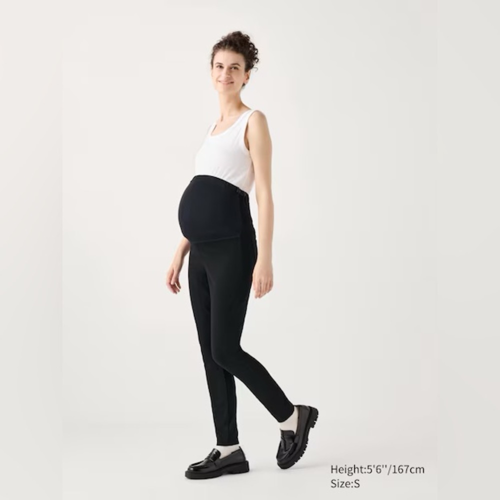 UNIQLO Maternity Black Ultra Stretch Leggings Pants Size Small